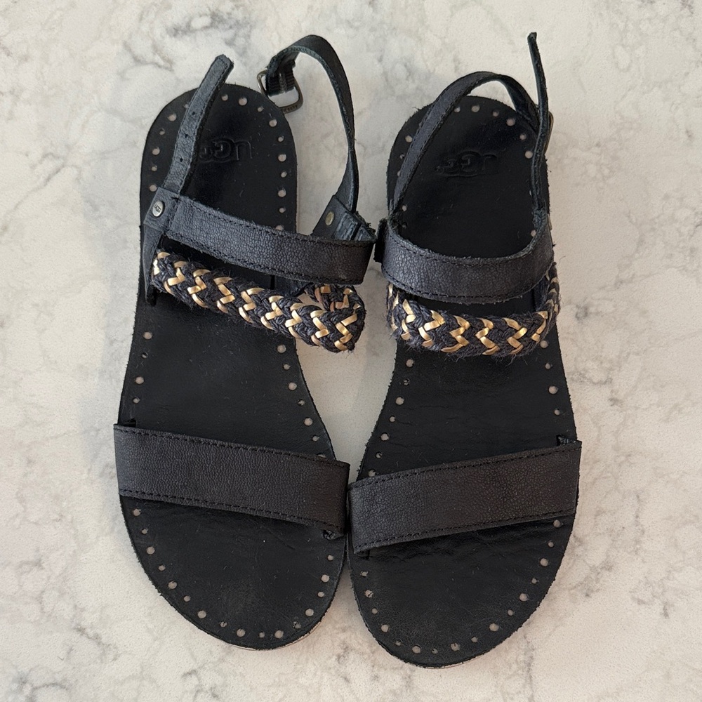 UGG Elin Leather Sandals for Women 7